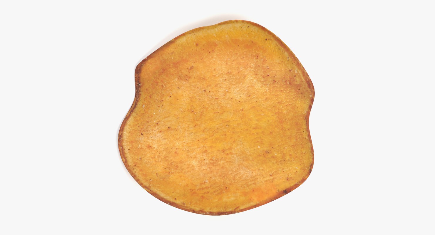 Potato chip 3D model TurboSquid 1219875