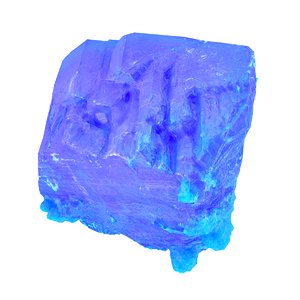 blue salt crystal 3D