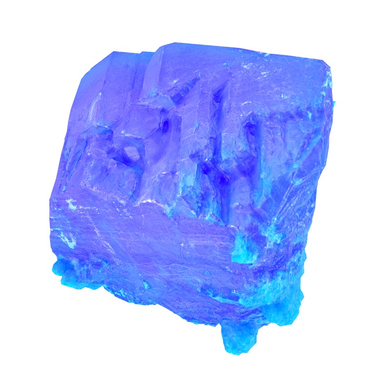 Blue salt crystal 3D TurboSquid 1219892