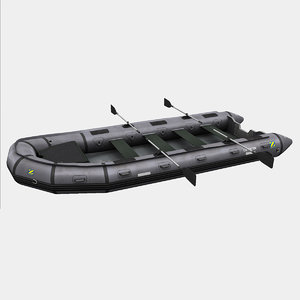 inflatable zodiac boat 3D
