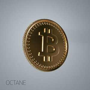 3D bitcoin coin bit