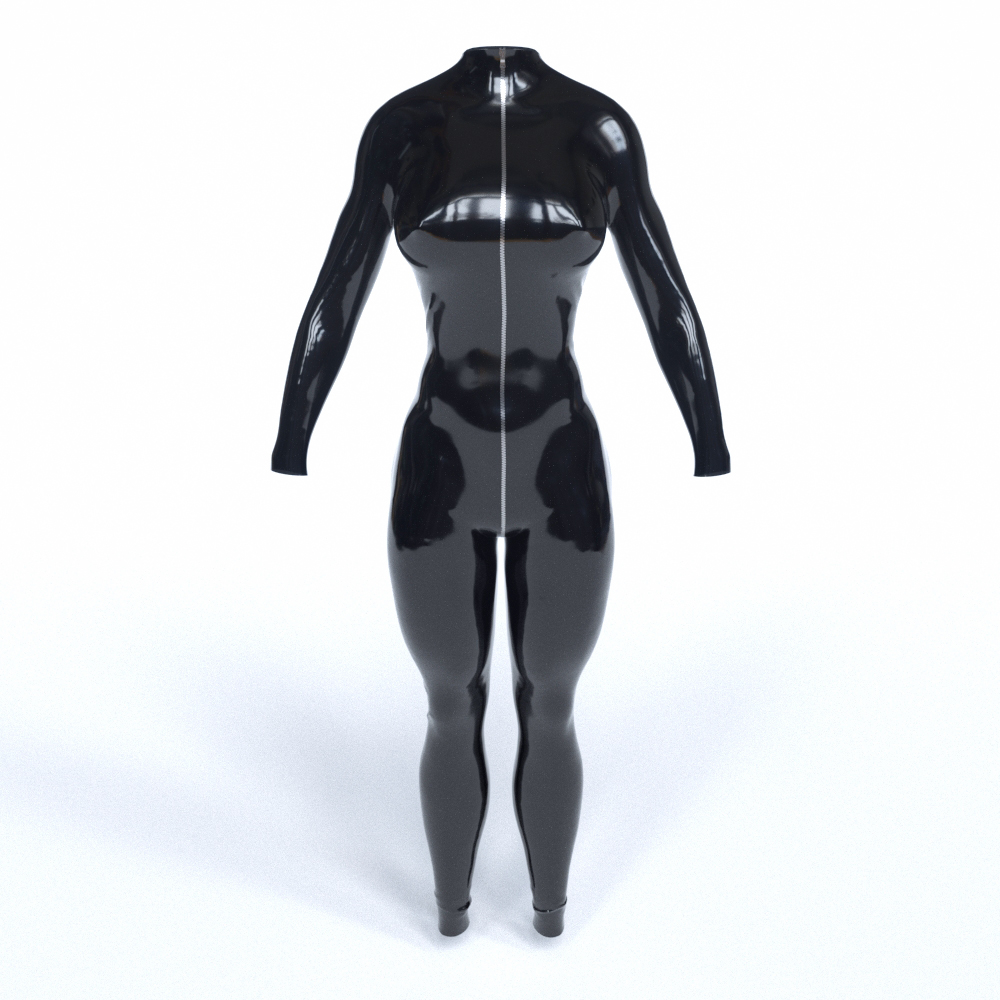 female latex suit blender 3d models free
