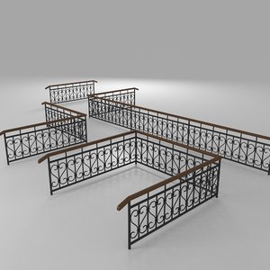 fence railings model