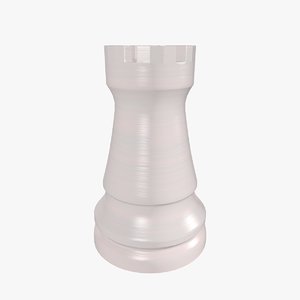 3D model chess piece rook