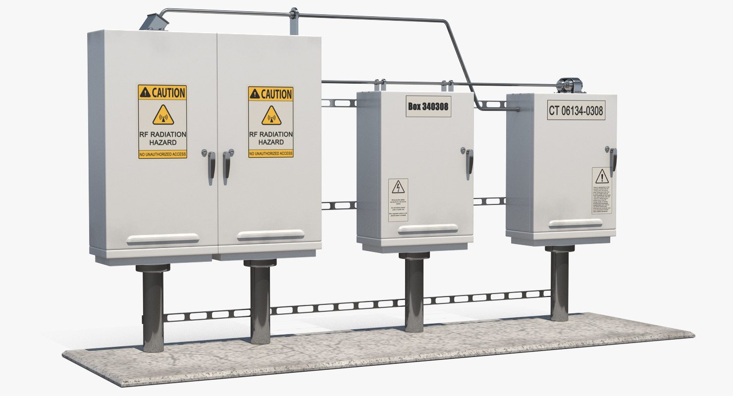 Outdoor electric control boxes model TurboSquid 1220231