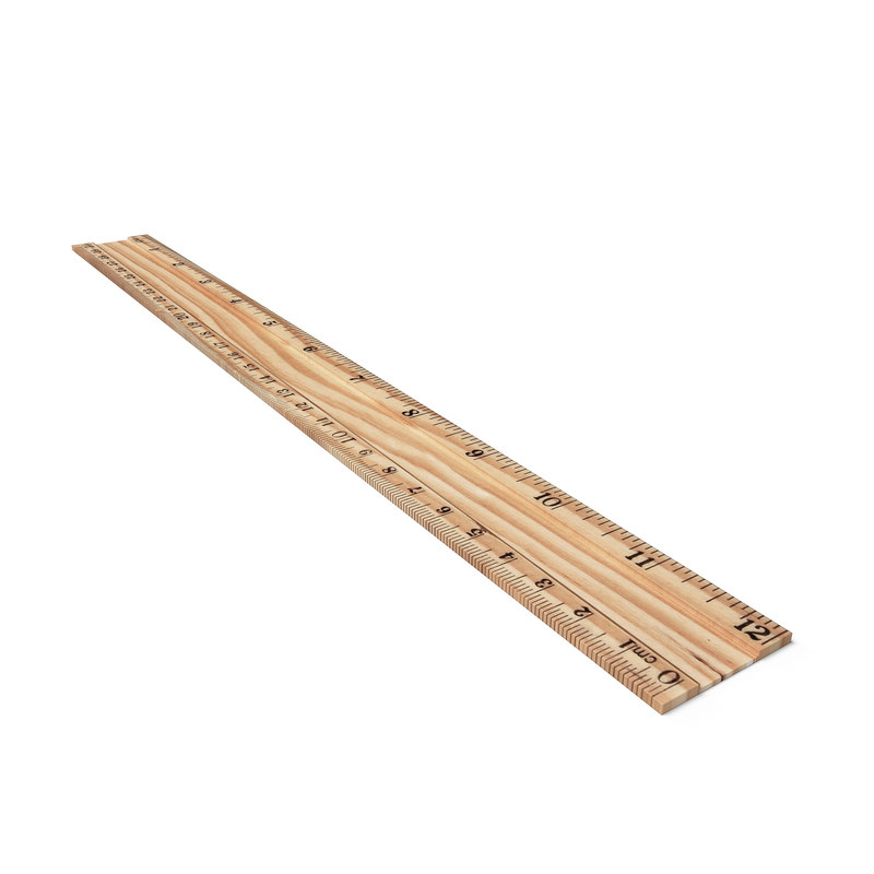 Wooden ruler 3D model TurboSquid 1220330