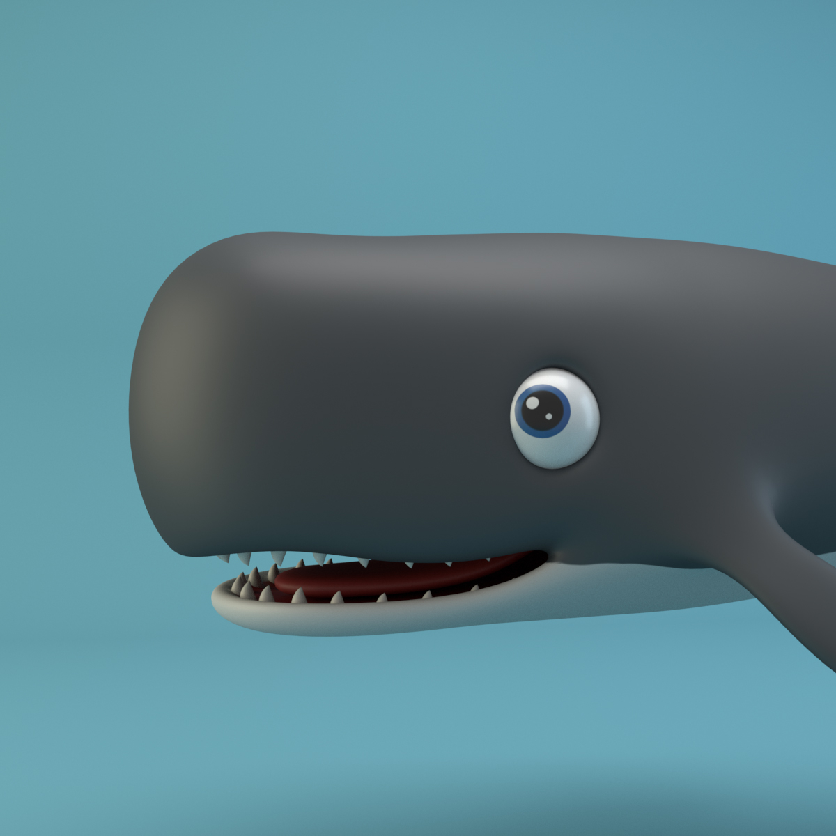 卡通鲸鱼3d模型