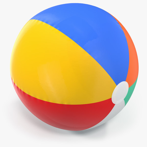 3D inflatable rainbow color beach ball