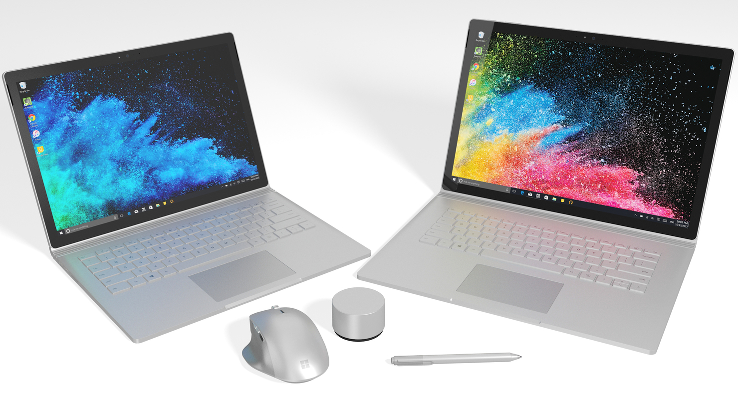 3D realistic microsoft surface book model TurboSquid 1220553