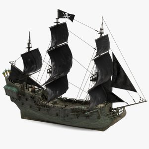 3D black pearl pirates model