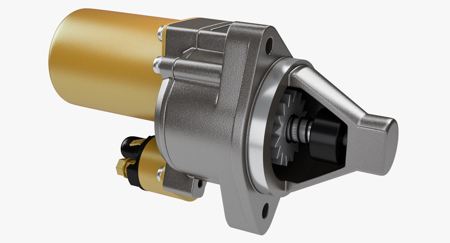 3D starter engines model TurboSquid 1220738