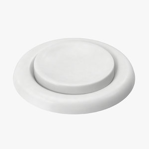 3D button 04 white