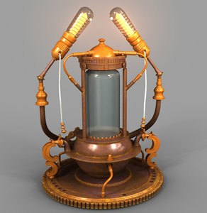 3D lamp steampunk