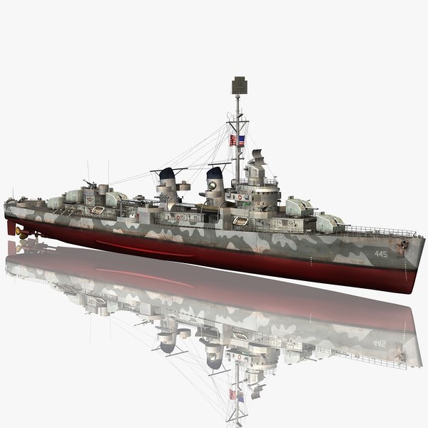 弗莱彻级驱逐舰设计图图片