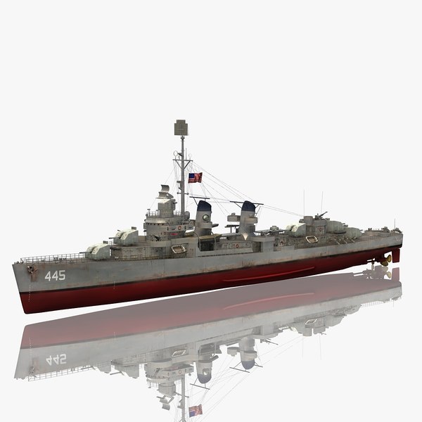 弗莱彻级驱逐舰3d模型