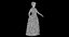 dress lady 19th century 3D