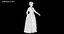 dress lady 19th century 3D