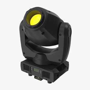 3D model colored spot stage light