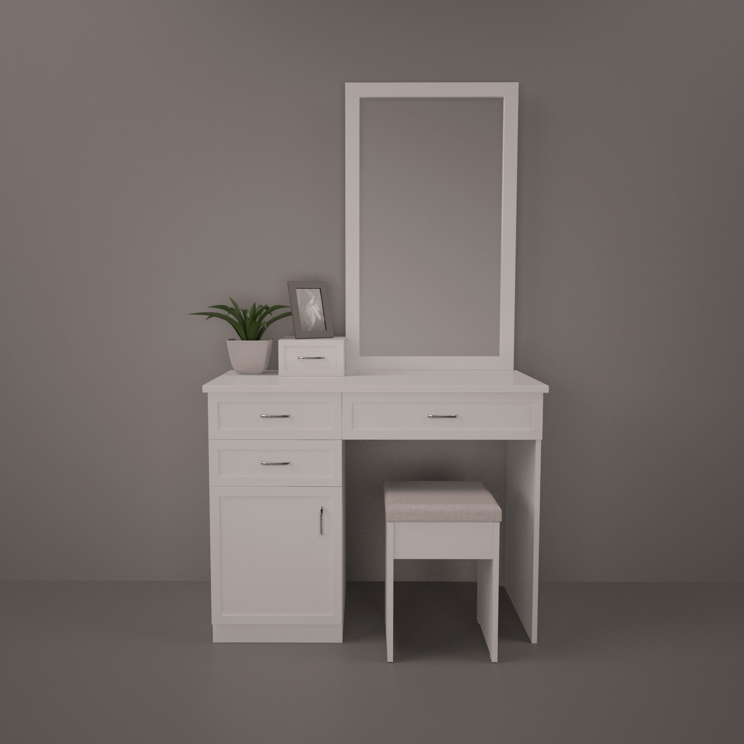 3D dressing table model TurboSquid 1221277