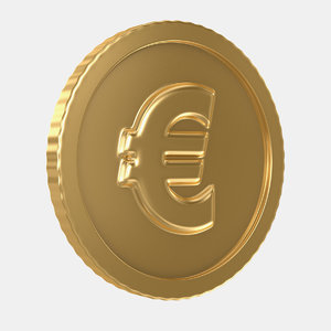 euro coin 3D model
