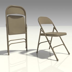 3D model folding chair