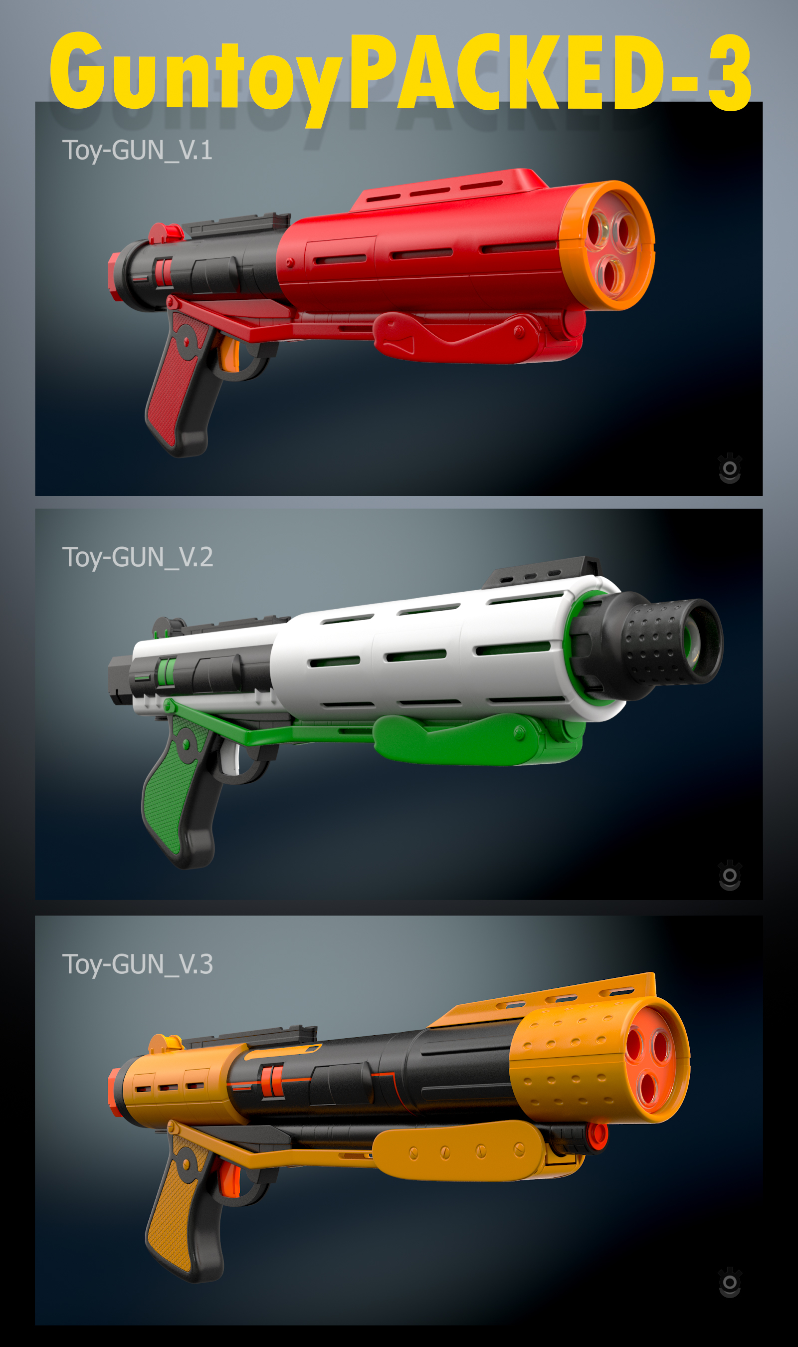 Toy Gun 3D Models for Download TurboSquid