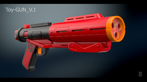 3D toy gun 1 model
