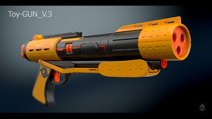 toy gun 3 3D model