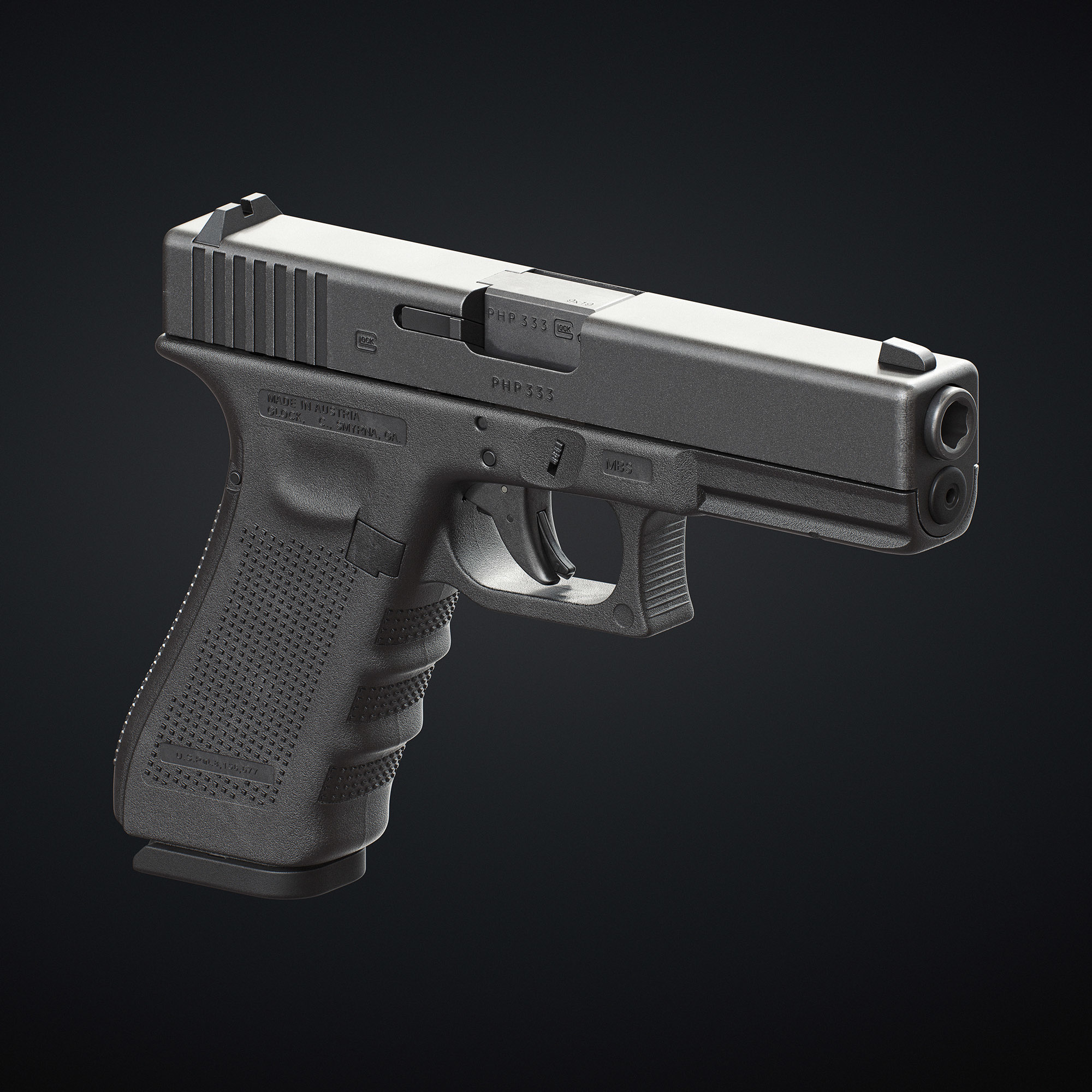 3D glock 17 gen 4 - TurboSquid 1221426