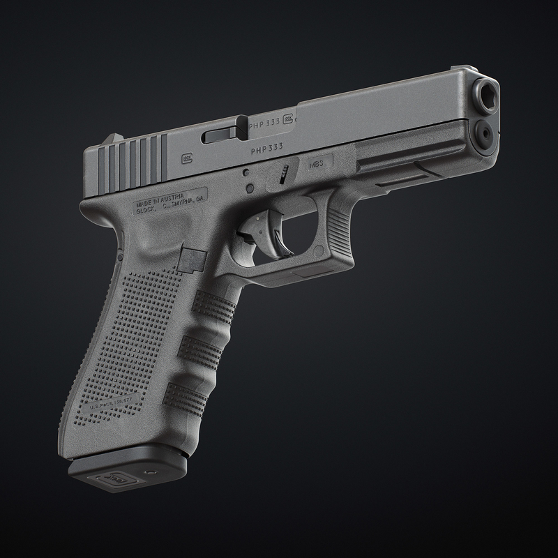 3D glock 17 gen 4 - TurboSquid 1221426