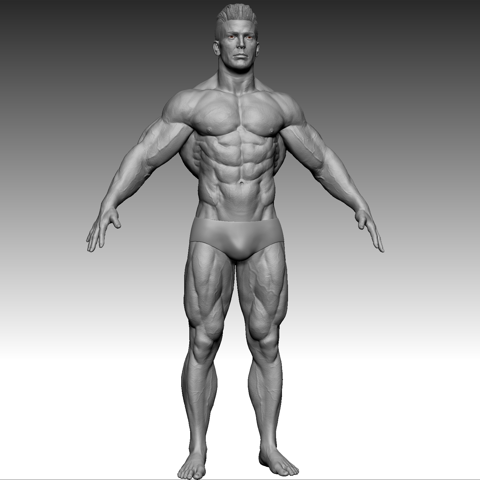 Fitness bodybuilder super hero model - TurboSquid 1221432