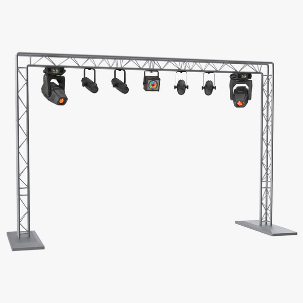 mobile truss lights 3D