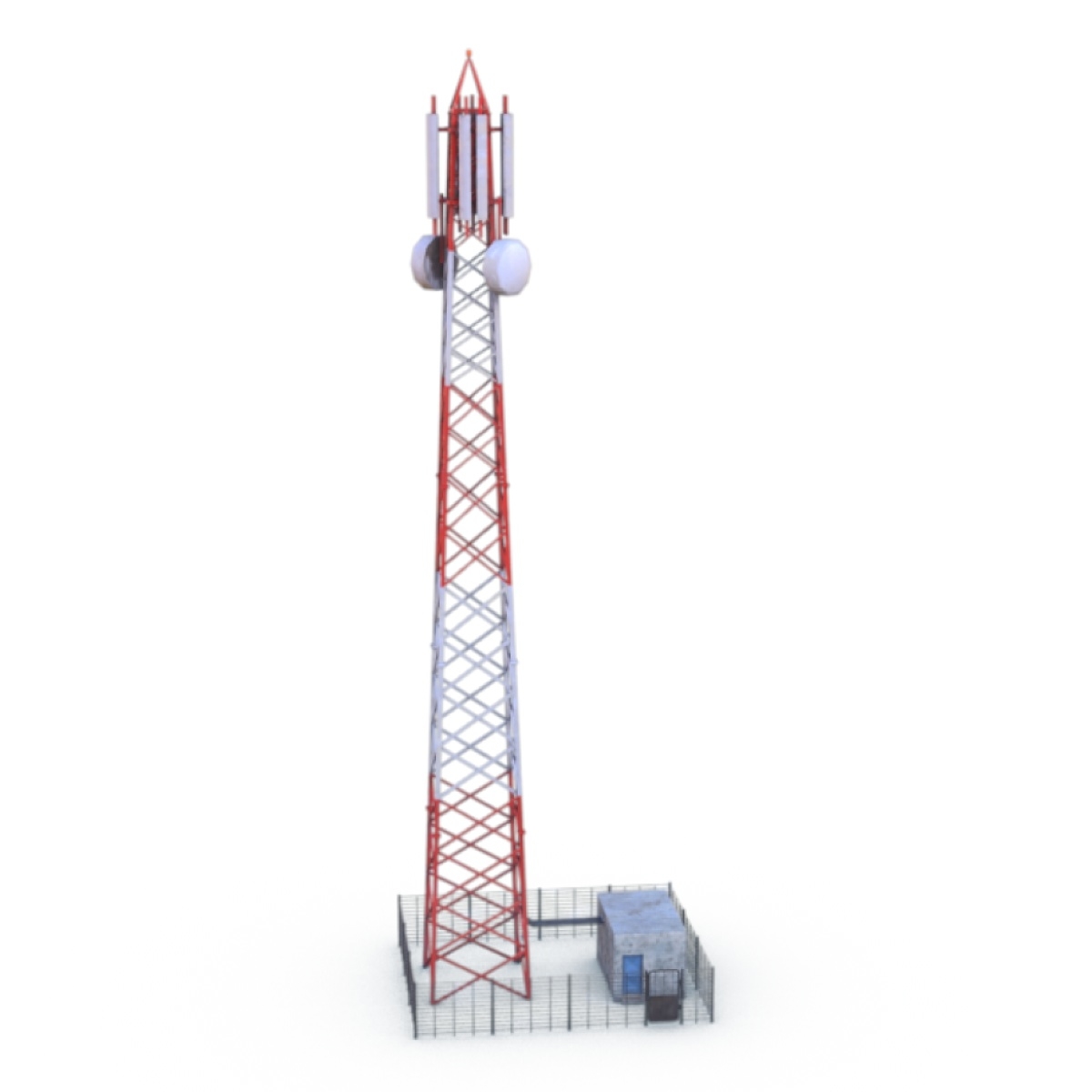 Cell Phone Tower 3d Model Turbosquid 1221532