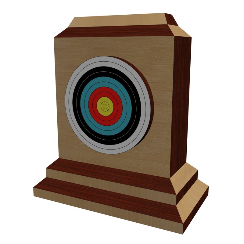 3D archery target model TurboSquid 1221537