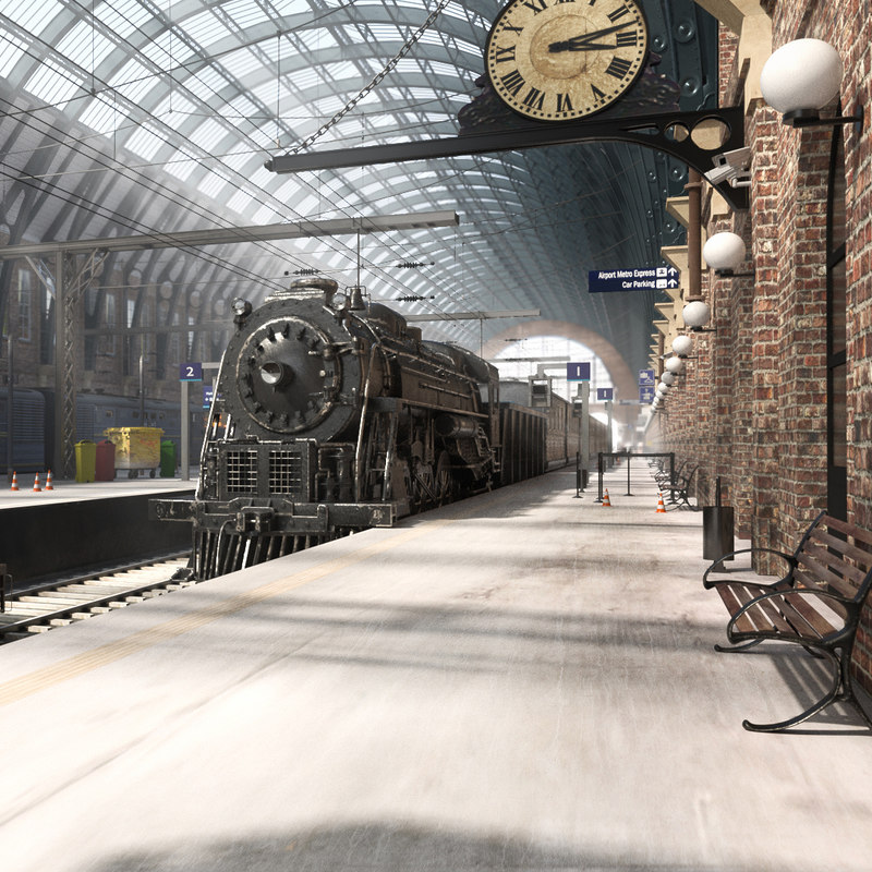 Train station king s 3D model - TurboSquid 1221646