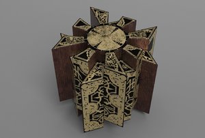 3D puzzle box model