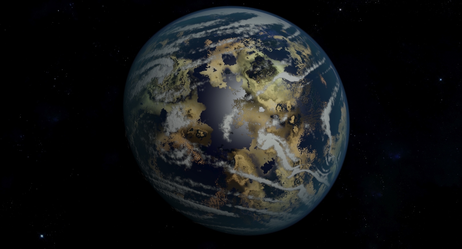 Fictional terrestrial planet atmosphere 3D - TurboSquid 1221664