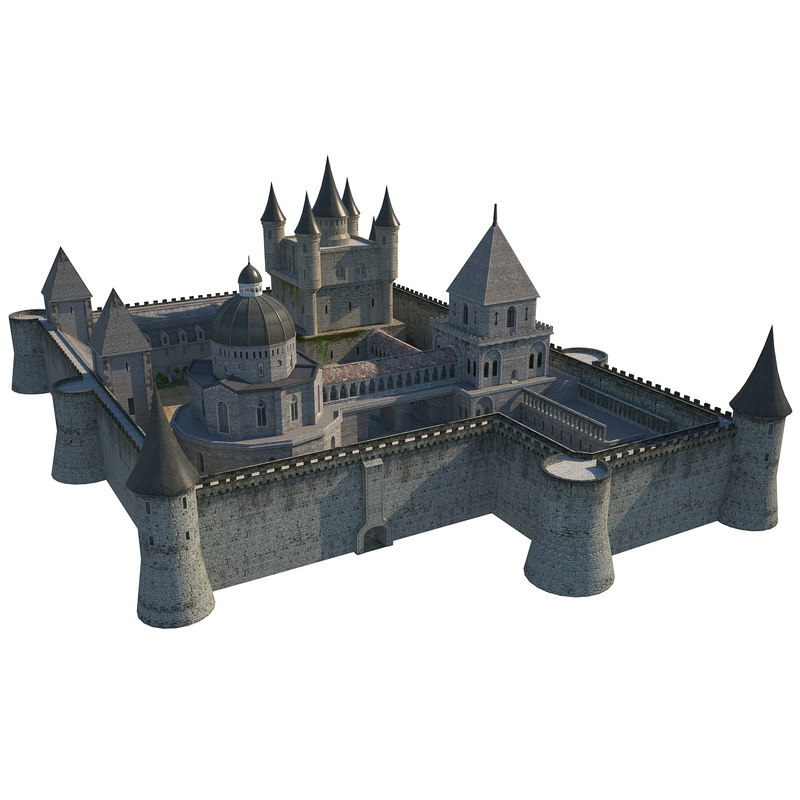 Fortress medieval building model - TurboSquid 1221774