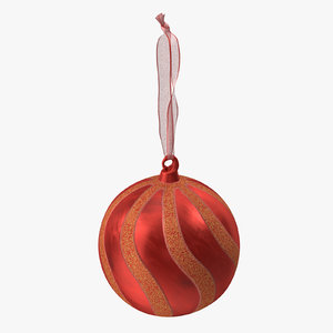 3D ornament 03 red