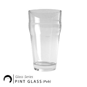 glass pint pub 3D