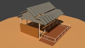 3D cow shed
