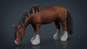 3D model horse