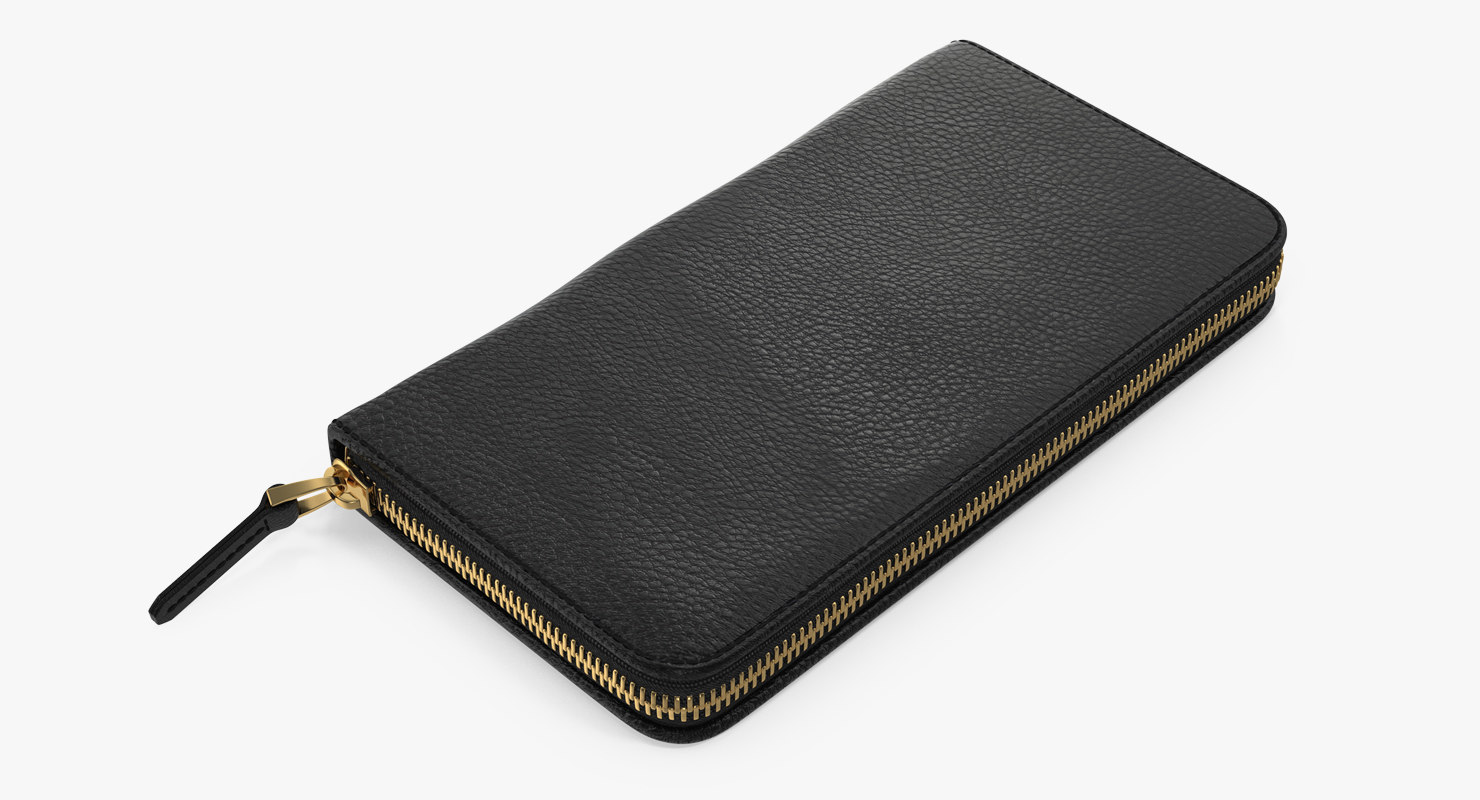 Wallet black 3D model - TurboSquid 1222100