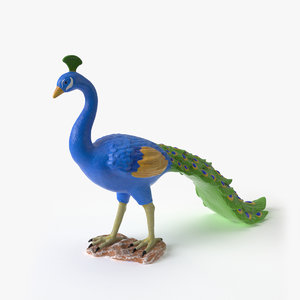 3D model garden peacock
