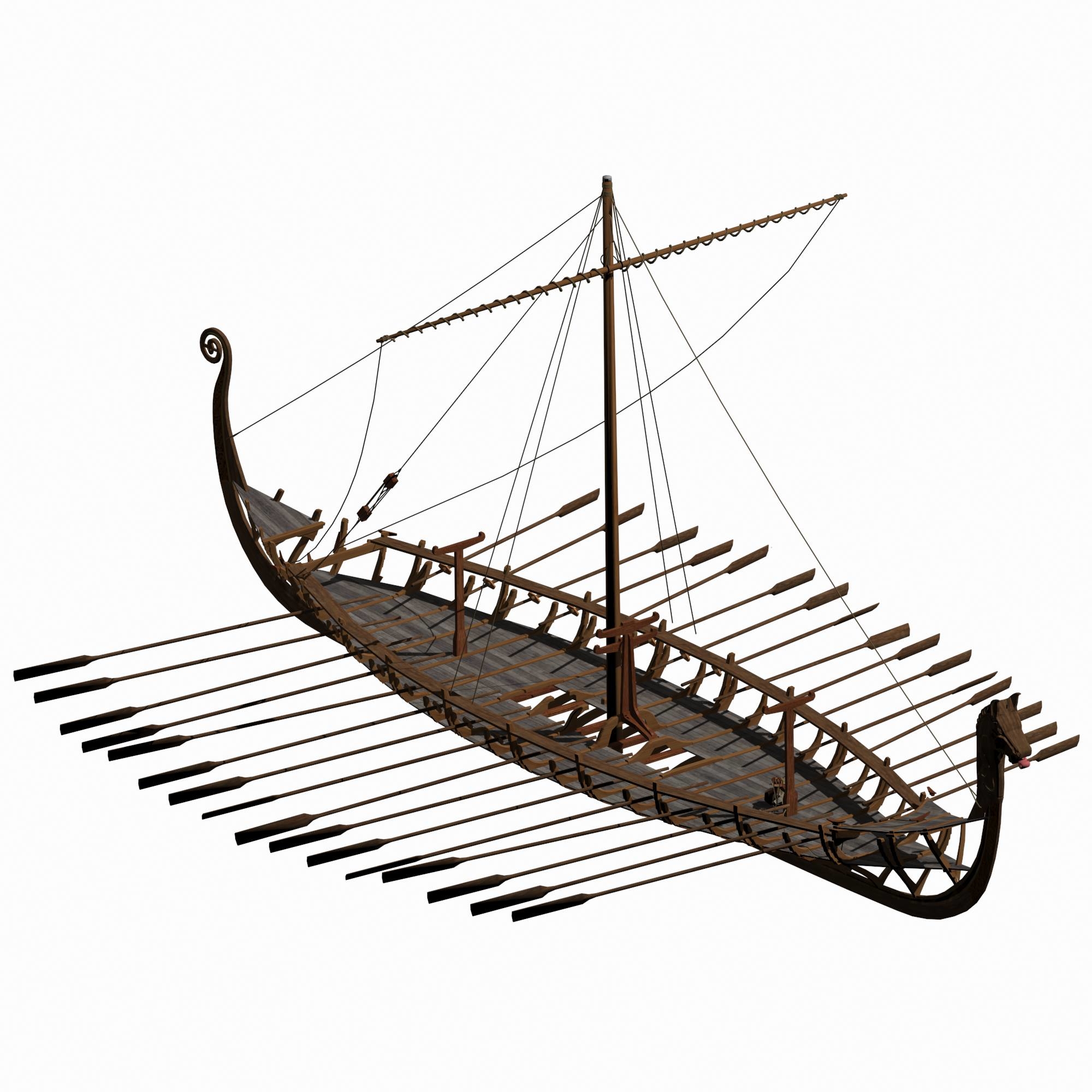 Drakkar Ship Viking Longship 3D Model - TurboSquid 1222305