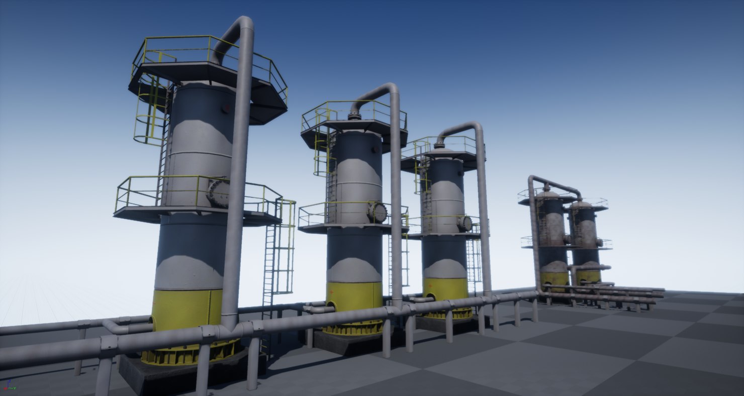 Pbr industrial vertical vessel 3D model - TurboSquid 1222395