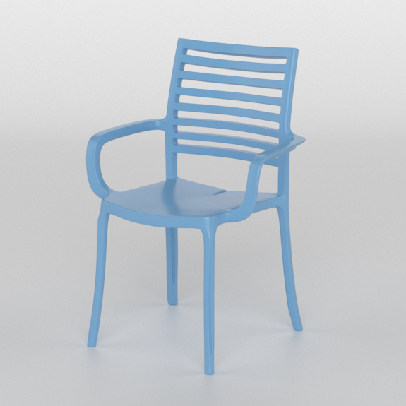 Grosfillex Garden Chair Armchair 3d Model Turbosquid 1222533