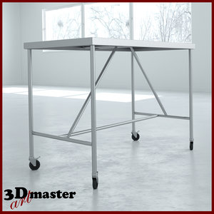 3D model central table