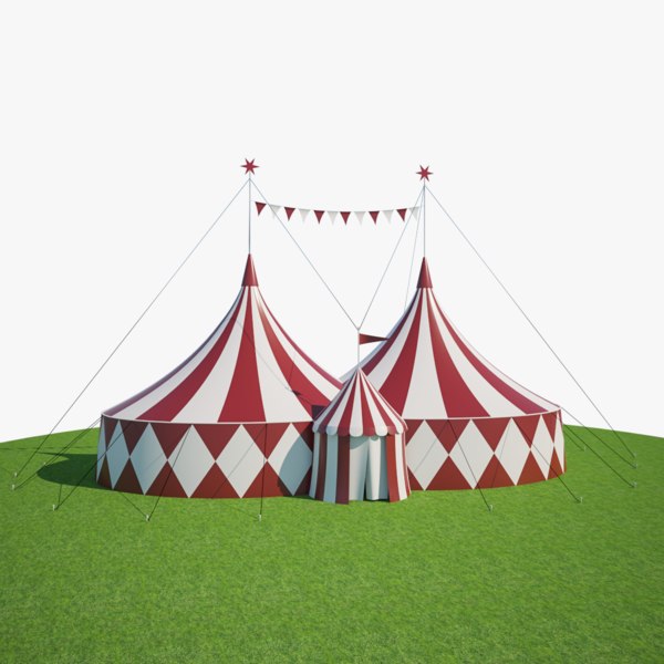 3D model big circus tent