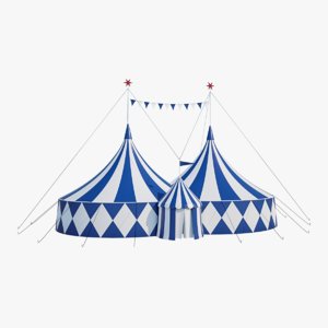 big circus tent - 3D model